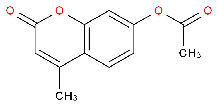 4-methyl-2-oxo-2H-chromen-7-yl acetate_分子结构_CAS_2747-05-9