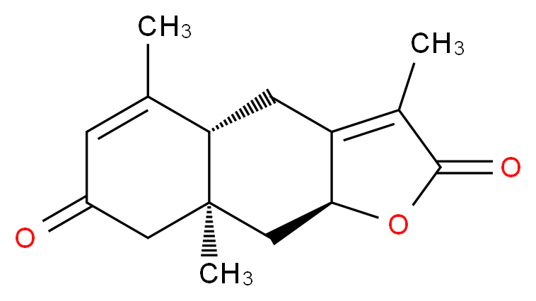 (4aR,8aS,9aS)-3,5,8a-trimethyl-2H,4H,4aH,7H,8H,8aH,9H,9aH-naphtho[2,3-b]furan-2,7-dione_分子结构_CAS_1372558-34-3