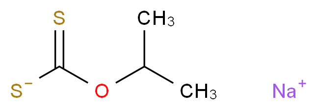 sodium [(propan-2-yloxy)methanethioyl]sulfanide_分子结构_CAS_140-93-2