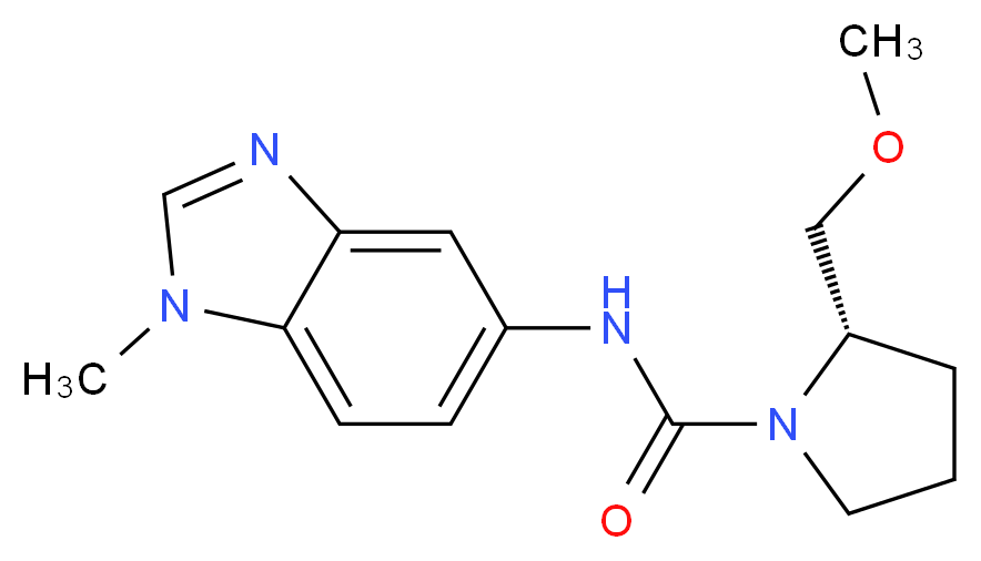 (2S)-2-(methoxymethyl)-N-(1-methyl-1H-benzimidazol-5-yl)pyrrolidine-1-carboxamide_分子结构_CAS_)