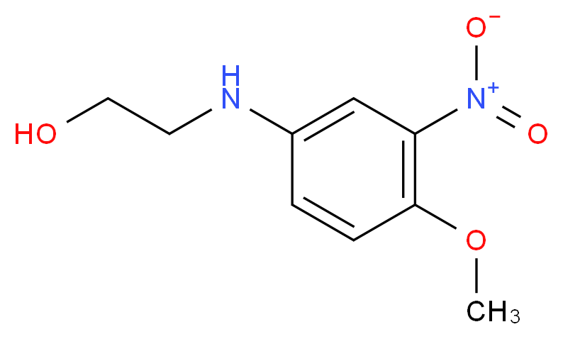 2-[(4-methoxy-3-nitrophenyl)amino]ethan-1-ol_分子结构_CAS_125418-72-6