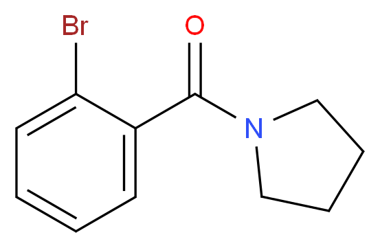 1-(2-bromobenzoyl)pyrrolidine_分子结构_CAS_124461-27-4