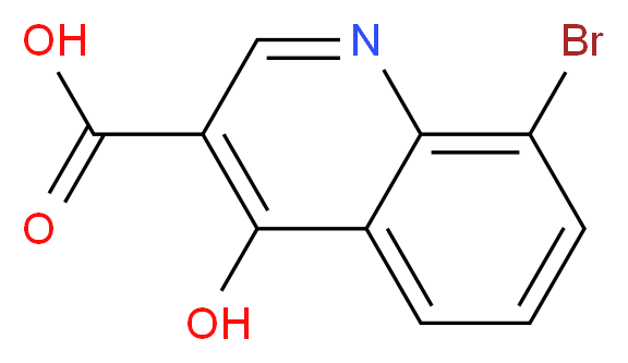 8-bromo-4-hydroxyquinoline-3-carboxylic acid_分子结构_CAS_)