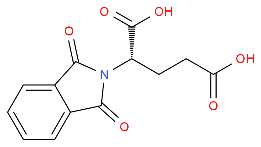 N-邻苯二甲酰-L-谷氨酸_分子结构_CAS_340-90-9)