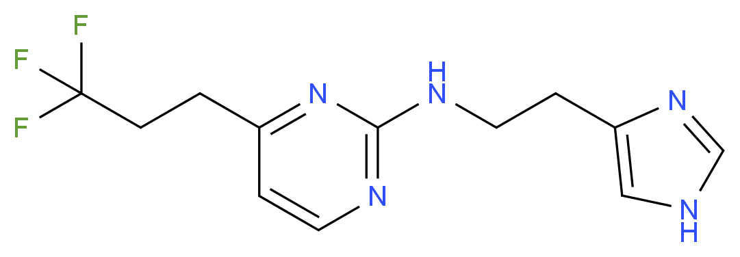 N-[2-(1H-imidazol-4-yl)ethyl]-4-(3,3,3-trifluoropropyl)pyrimidin-2-amine_分子结构_CAS_)