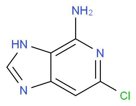 4-Amino-6-chloro-3H-imidazo[4,5-c]pyridine_分子结构_CAS_52559-17-8)