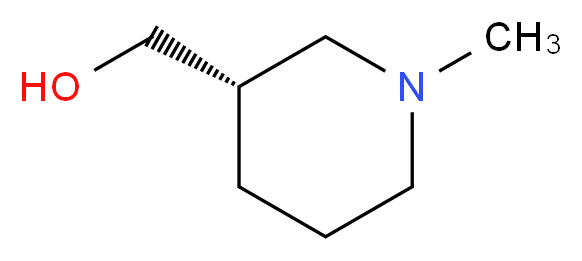 (S)-1-Methyl-3-(hydroxymethyl)piperidine_分子结构_CAS_205194-35-0)