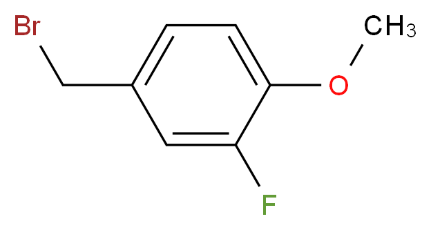 3-Fluoro-4-methoxybenzyl bromide 98%_分子结构_CAS_331-61-3)