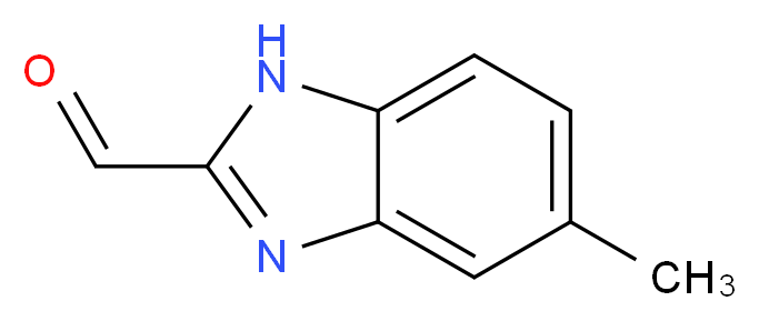 6-METHYL-1H-BENZOIMIDAZOLE-2-CARBALDEHYDE_分子结构_CAS_883541-93-3)