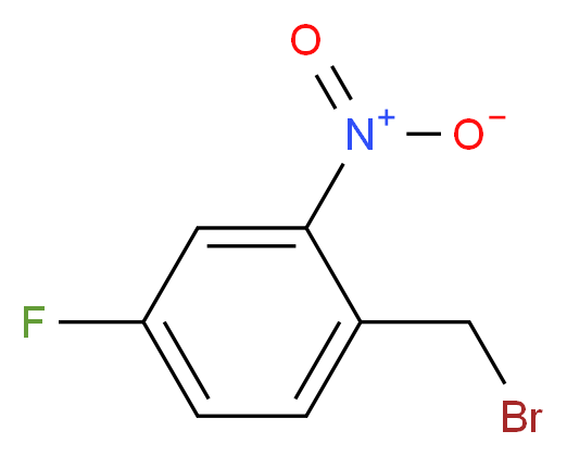 4-Fluoro-2-Nitrobenzyl Bromide_分子结构_CAS_76437-44-0)