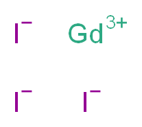 gadolinium(3+) ion triiodide_分子结构_CAS_13572-98-0