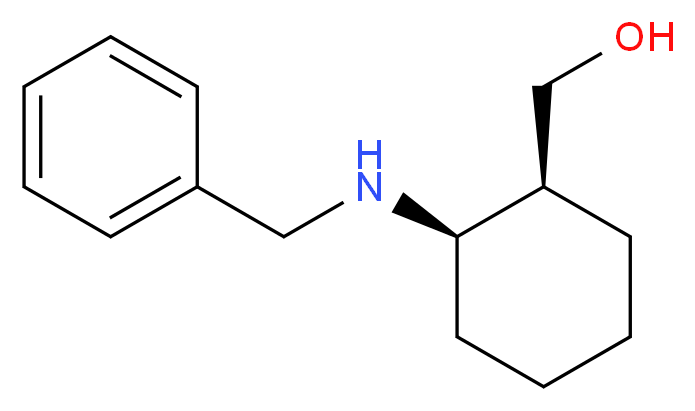 顺式-(1S,2R)-(-)-2-苄胺环己烷甲醇_分子结构_CAS_71581-93-6)