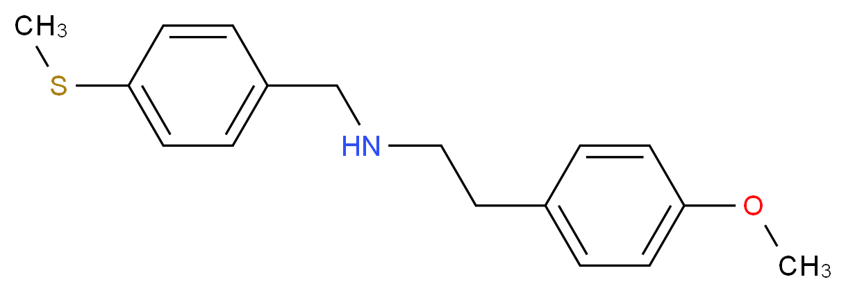 [2-(4-Methoxy-phenyl)-ethyl]-(4-methylsulfanyl-benzyl)-amine_分子结构_CAS_331970-71-9)