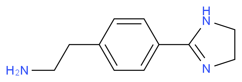 2-(4-(4,5-dihydro-1H-imidazol-2-yl)phenyl)ethanamine_分子结构_CAS_714568-34-0)