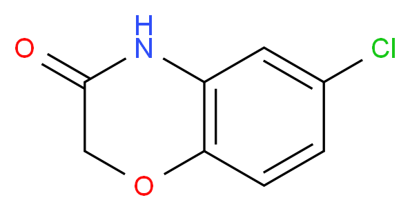 6-chloro-3,4-dihydro-2H-1,4-benzoxazin-3-one_分子结构_CAS_7652-29-1