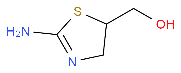 (2-amino-4,5-dihydro-1,3-thiazol-5-yl)methanol_分子结构_CAS_67917-69-5)