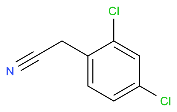 2,4-Dichlorophenylacetonitrile_分子结构_CAS_6306-60-1)