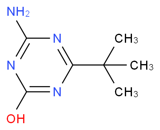 4-amino-6-(tert-butyl)-1,3,5-triazin-2-ol_分子结构_CAS_175204-68-9)