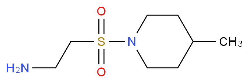 2-[(4-methylpiperidin-1-yl)sulfonyl]ethan-1-amine_分子结构_CAS_924873-23-4