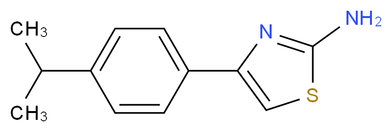 4-(4-Isopropylphenyl)-1,3-thiazol-2-amine_分子结构_CAS_108481-92-1)