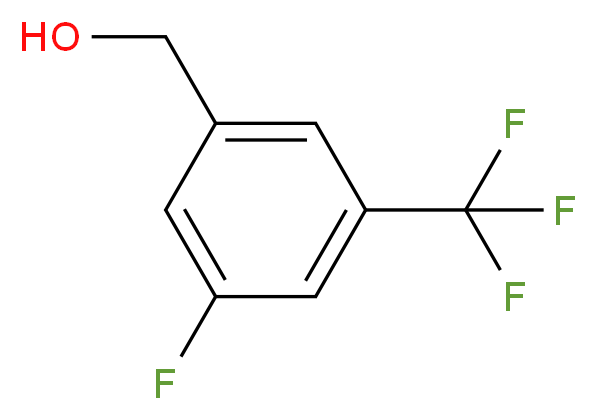 [3-fluoro-5-(trifluoromethyl)phenyl]methanol_分子结构_CAS_184970-29-4