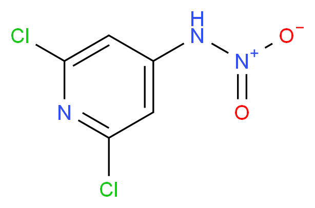 2,6-Dichloro-4-nitraminopyridine_分子结构_CAS_2587-03-3)