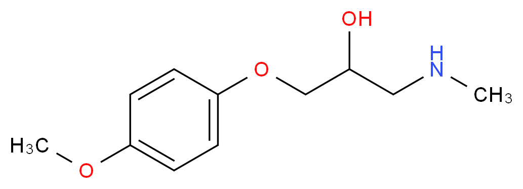 1-(4-methoxyphenoxy)-3-(methylamino)propan-2-ol_分子结构_CAS_)