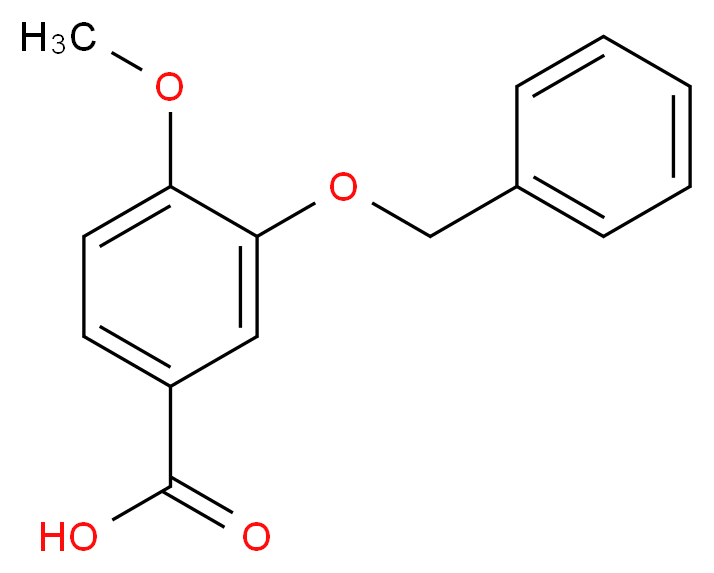 3-苯甲氧基-4-甲氧基苯甲酸_分子结构_CAS_58452-00-9)