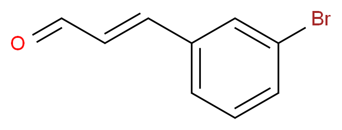 (2E)-3-(3-bromophenyl)prop-2-enal_分子结构_CAS_15185-59-8