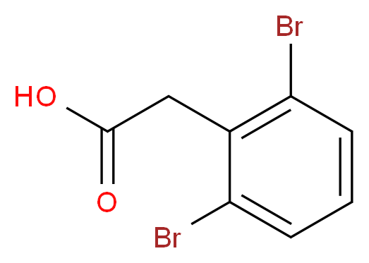 2-(2,6-Dibromophenyl)acetic acid_分子结构_CAS_901310-02-9)