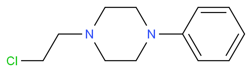 1-(2-chloroethyl)-4-phenylpiperazine_分子结构_CAS_43219-09-6)