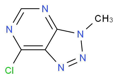 7-chloro-3-methyl-3H-[1,2,3]triazolo[4,5-d]pyrimidine_分子结构_CAS_21323-71-7