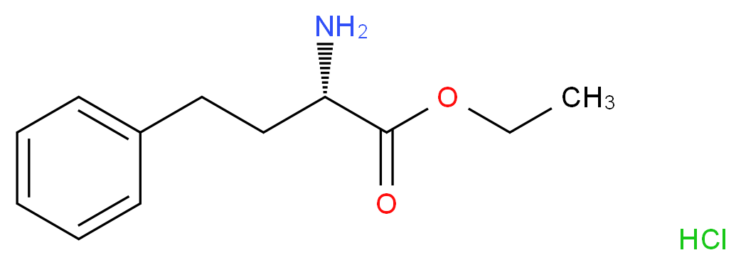 ethyl (2S)-2-amino-4-phenylbutanoate hydrochloride_分子结构_CAS_90891-21-7