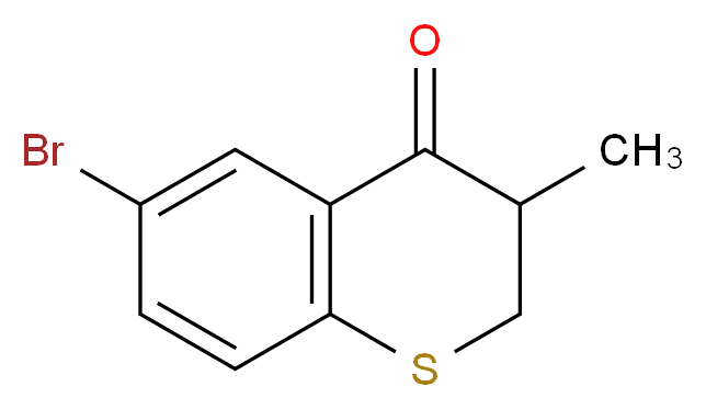 6-bromo-3-methyl-3,4-dihydro-2H-1-benzothiopyran-4-one_分子结构_CAS_)