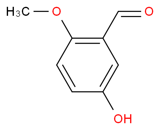 5-hydroxy-2-methoxybenzaldehyde_分子结构_CAS_35431-26-6