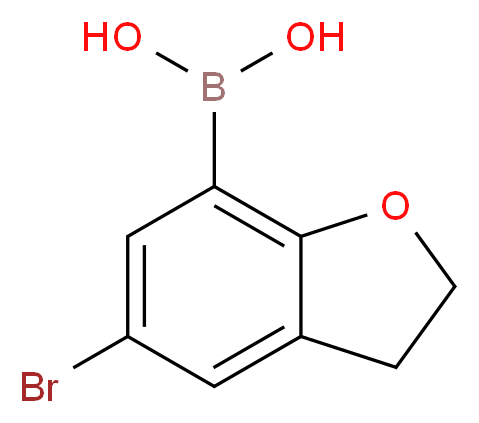5-Bromo-2,3-dihydrobenzo[b]furan-7-boronic Acid_分子结构_CAS_690632-72-5)