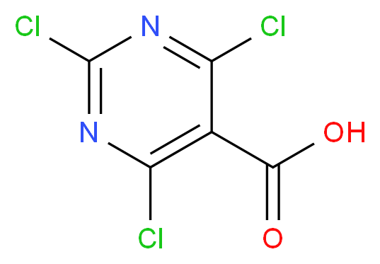 trichloropyrimidine-5-carboxylic acid_分子结构_CAS_93416-51-4