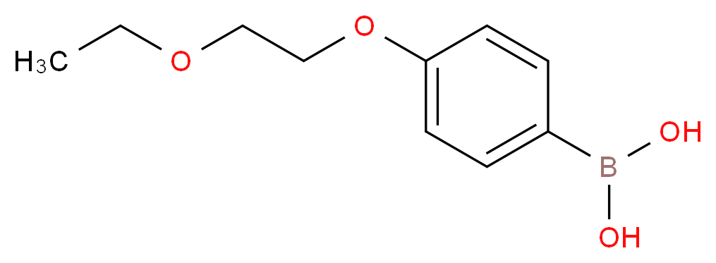 [4-(2-ethoxyethoxy)phenyl]boronic acid_分子结构_CAS_279262-15-6