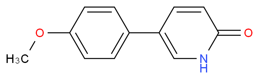 5-(4-methoxyphenyl)-1,2-dihydropyridin-2-one_分子结构_CAS_53242-51-6
