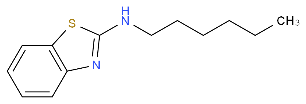 N-hexyl-1,3-benzothiazol-2-amine_分子结构_CAS_28455-41-6