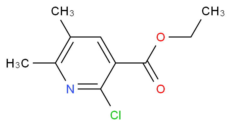 ethyl 2-chloro-5,6-dimethylpyridine-3-carboxylate_分子结构_CAS_1159977-35-1