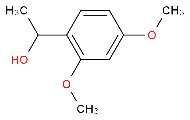 1-(2,4-dimethoxyphenyl)ethan-1-ol_分子结构_CAS_829-19-6