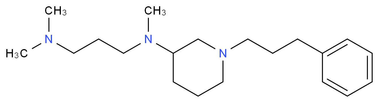 N,N,N'-trimethyl-N'-[1-(3-phenylpropyl)-3-piperidinyl]-1,3-propanediamine_分子结构_CAS_)