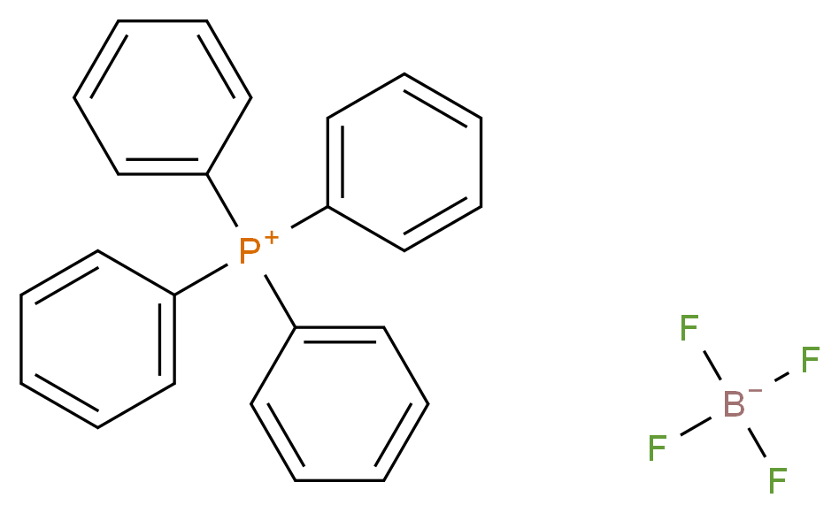 Tetrakis(phenyl)phosphonium tetrafluoroborate_分子结构_CAS_426-79-9)