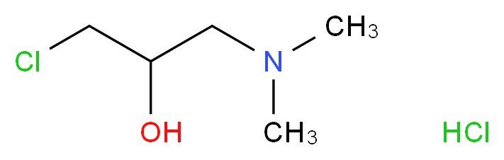 N-(3-Chloro-2-hydroxypropyl)dimethylamine hydrochloride_分子结构_CAS_)