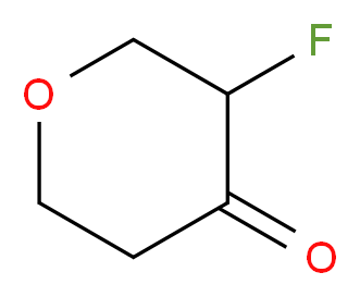 3-fluorooxan-4-one_分子结构_CAS_624734-19-6
