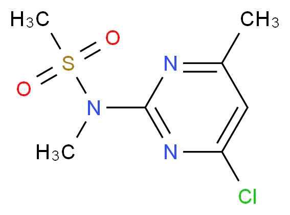 N-(4-CHLORO-6-METHYLPYRIMIDIN-2-YL)-N-METHYLMETHANESULFONAMIDE_分子结构_CAS_1196154-10-5)