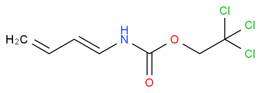 trans-N-(1E)-1,3-Butadien-1-yl-carbamic Acid 2,2,2-Trichloroethyl Ester_分子结构_CAS_77627-82-8)