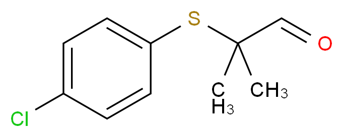 2-[(4-Chlorophenyl)sulfanyl]-2-methylpropanal_分子结构_CAS_56421-90-0)