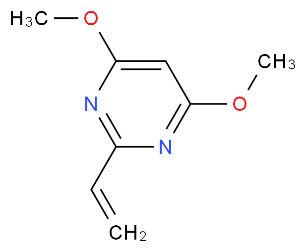 4,6-DiMethoxy-2-vinylpyriMidine_分子结构_CAS_850234-80-9)